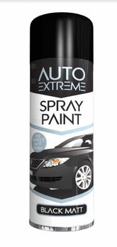 250ML AUTO EXTREME SPRAY PAINT BLACK MATT
